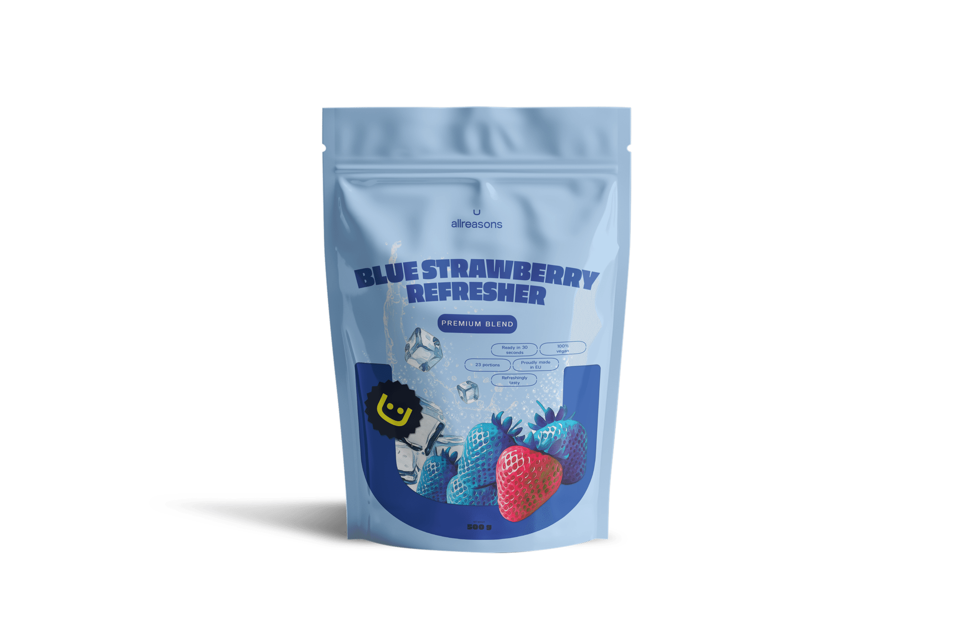 Blue Strawberry Refresher doypack