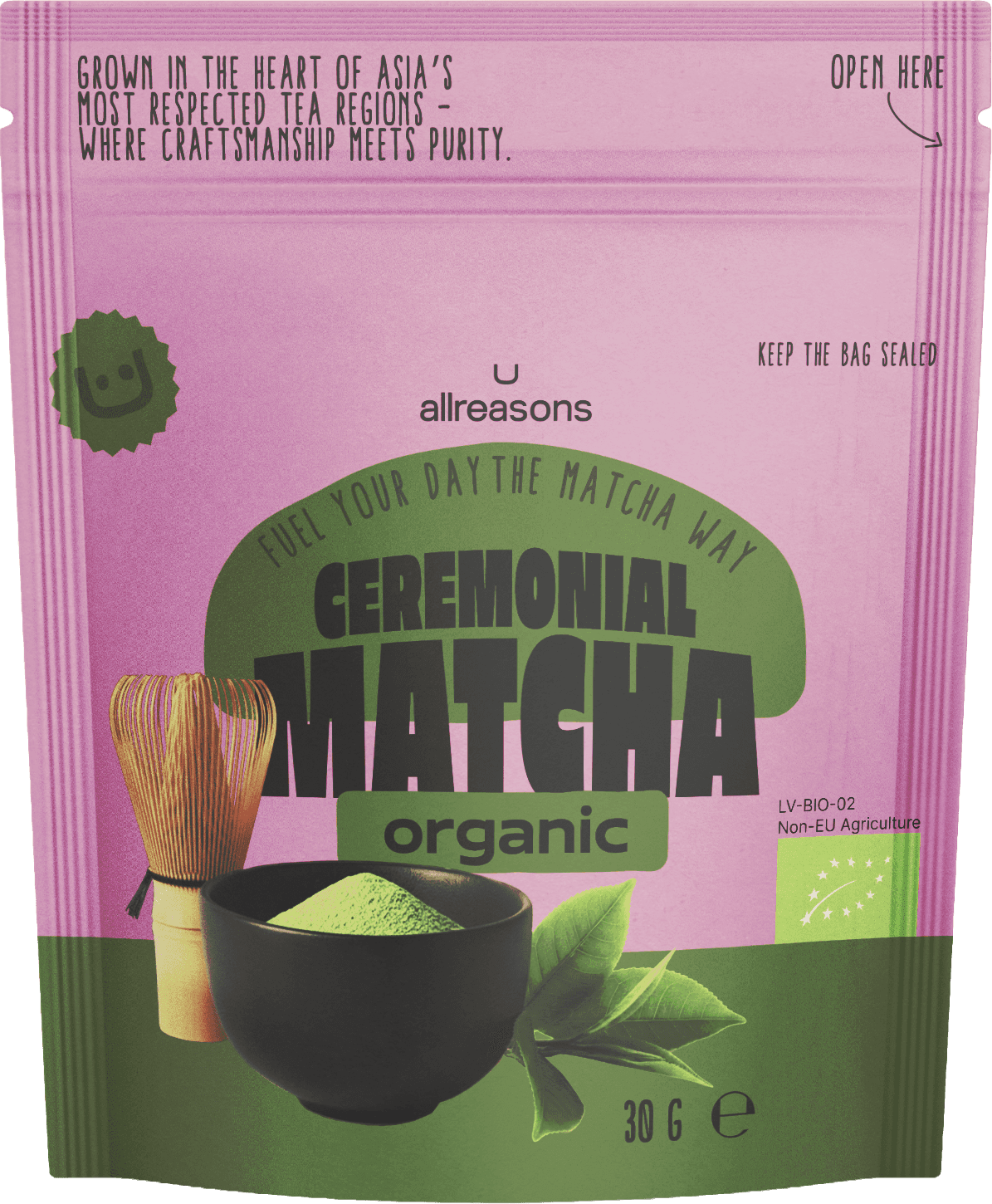 Organic Ceremonial Matcha packaging